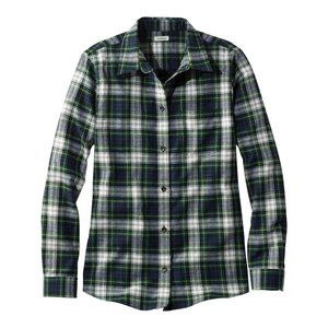 L. L. Bean Women's Scotch Plaid Flannel Shirt, Relaxed – XL